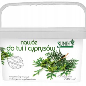 Sumin nawóz do Tui, Cyprysów 2,5 kg granulat Tuji Sumin nawóz do Tui, Cyprysów 2,5 kg granulat Tuji