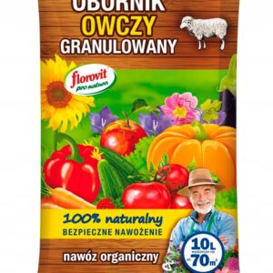 Obornik Owczy granulowany 10 L bio nawóz Obornik Owczy granulowany 10 L bio nawóz