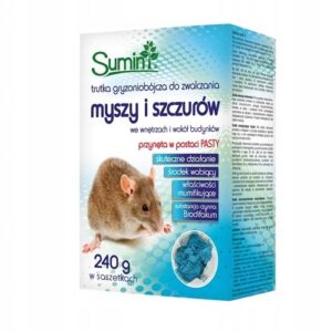 Trutka na myszy, szczury SUMIN Pasta miękka 240g Trutka na myszy, szczury SUMIN Pasta miękka 240g