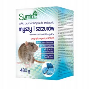 Trutka na myszy, szczury SUMIN Kostka woskowa 480 g Brodifakum Trutka na myszy, szczury SUMIN Kostka woskowa 480 g Brodifakum