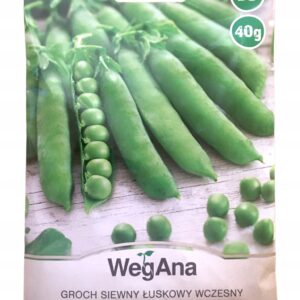 Nasiona Groch łuskowy Cud Kelvedonu 40 g Wegana Nasiona Groch łuskowy Cud Kelvedonu 40 g Wegana