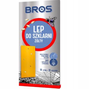 Lep do doniczek żółty 10 szt. BROS szkodniki rośl. doniczkowych, ziemiórki Lep do doniczek żółty 10 szt. BROS szkodniki rośl. doniczkowych, ziemiórki