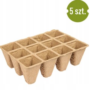 Browin doniczki papierowe 4x4x4,5cm 745112 zestaw 5 sztuk Browin doniczki papierowe 4x4x4,5cm 745112 zestaw 5 sztuk
