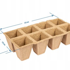 Browin doniczki papierowe 6x6x6 cm 745114 zestaw 5 sztuk Browin doniczki papierowe 6x6x6 cm 745114 zestaw 5 sztuk