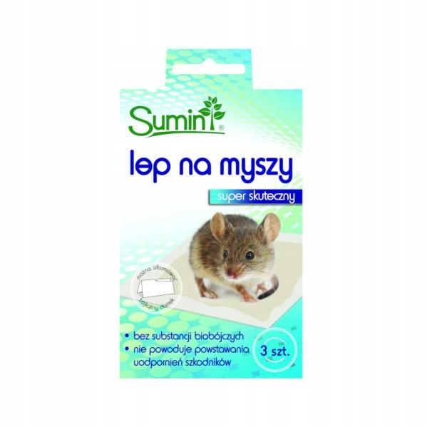 Sumin lep na myszy, szczury, 3 szt. żywołapka Sumin lep na myszy, szczury, 3 szt. żywołapka