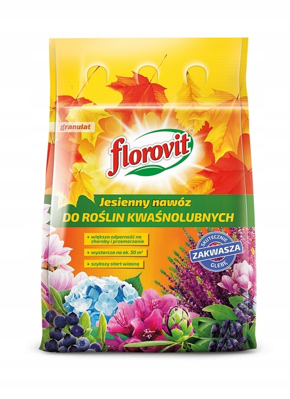 Florovit nawóz Jesienny granulat do roślin Kwaśnolubnych 3 kg Borówka, Florovit nawóz Jesienny granulat do roślin Kwaśnolubnych 3 kg Borówka,