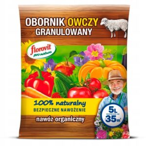 Obornik OWCZY 5 L granulowany, naturalny nawóz, idealny pod rośliny górskie Obornik OWCZY 5 L granulowany, naturalny nawóz, idealny pod rośliny górskie