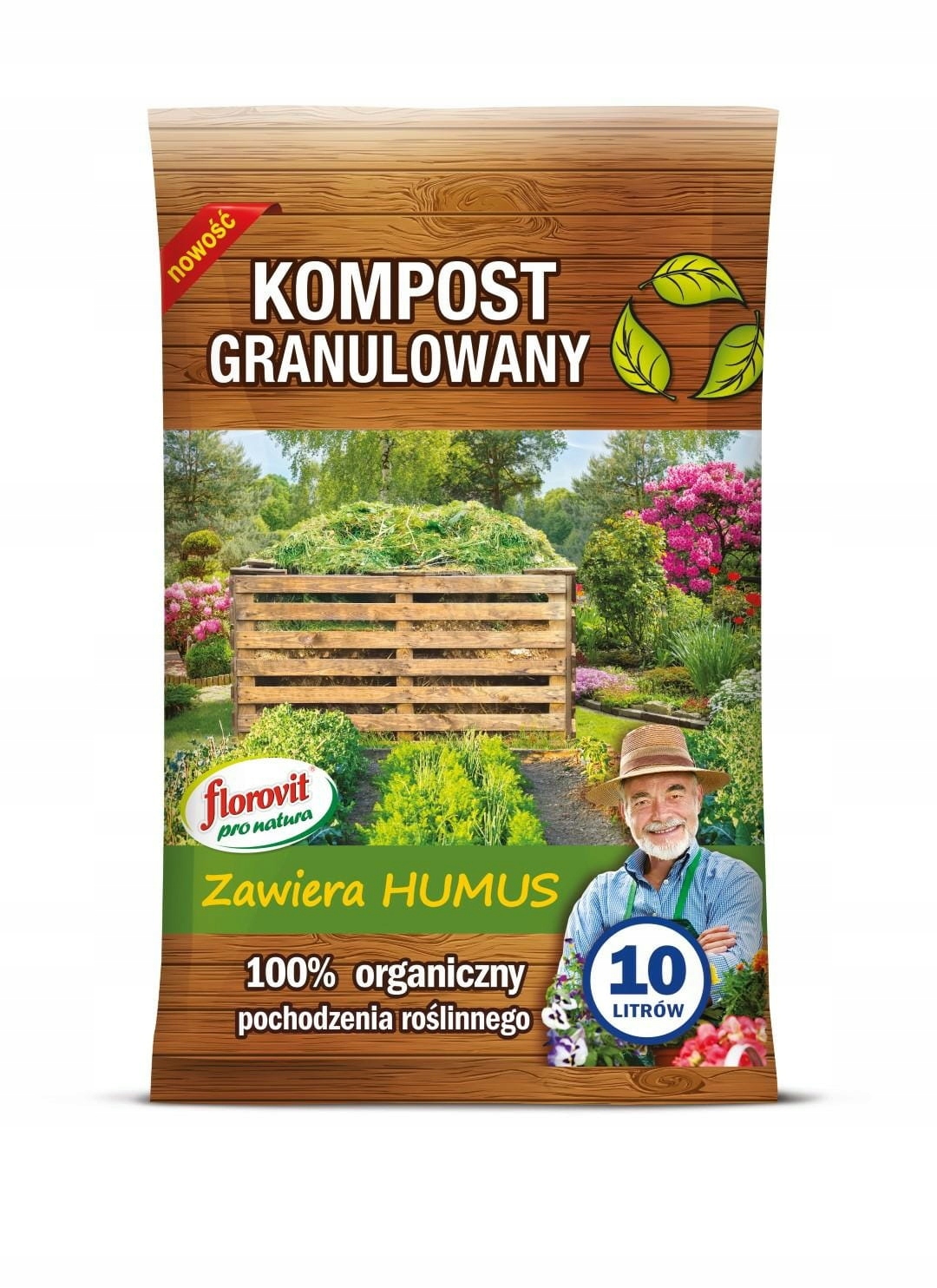 Florovit Kompost granulowany 10 l. naturalny Florovit Kompost granulowany 10 l. naturalny