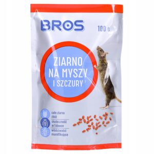 Bros trutka na myszy i szczury ziarno 100 g. trucizna na myszy Bros trutka na myszy i szczury ziarno 100 g. trucizna na myszy