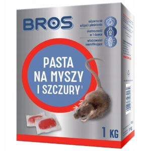 Bros trutka na myszy i szczury PASTA 1 kg, trucizna na myszy w formie pasty Bros trutka na myszy i szczury PASTA 1 kg, trucizna na myszy w formie pasty