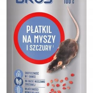 Bros trutka na myszy i szczury Płatkil 100 g, trucizna na myszy, płatki Bros trutka na myszy i szczury Płatkil 100 g, trucizna na myszy, płatki