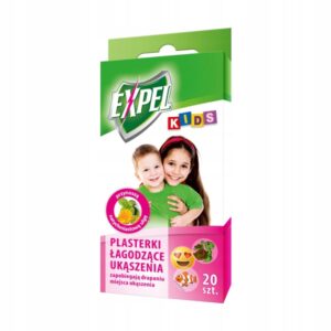Expel Kids plasterki łagodzące ukąszenia 20 szt. łagodzenie ukąszeń,plastry Expel Kids plasterki łagodzące ukąszenia 20 szt. łagodzenie ukąszeń,plastry