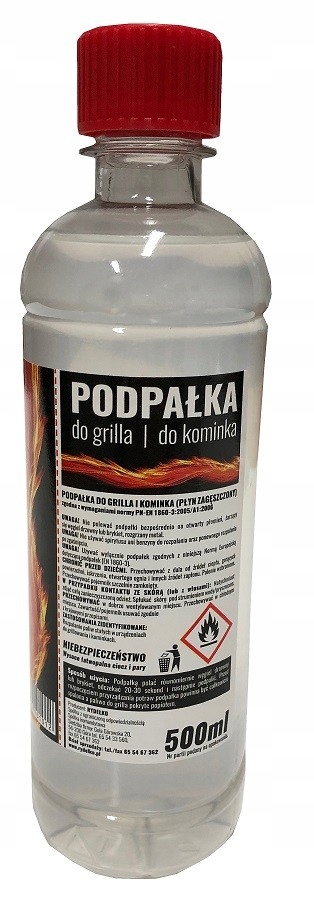 Podpałka 0,5L w płynie, rozpałka do kominka Rydełko Podpałka 0,5L w płynie, rozpałka do kominka Rydełko