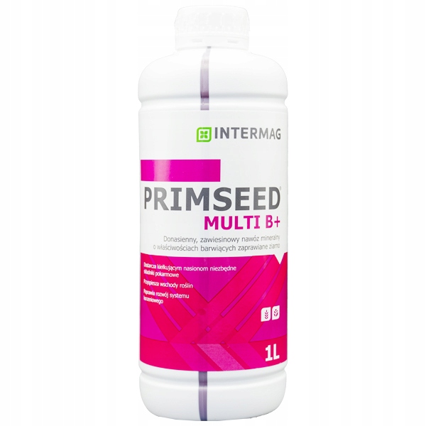 Nawóz wieloskładnikowy Intermag PRIMSEED MULTI B+ 1 l. na 500 kg ziarna Nawóz wieloskładnikowy Intermag PRIMSEED MULTI B+ 1 l. na 500 kg ziarna