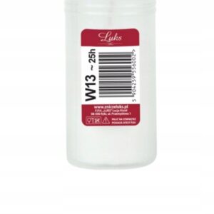 Wkład do znicza parafinowy 9,5 cm W13, LUKS czas palenia 25 h Wkład do znicza parafinowy 9,5 cm W13, LUKS czas palenia 25 h