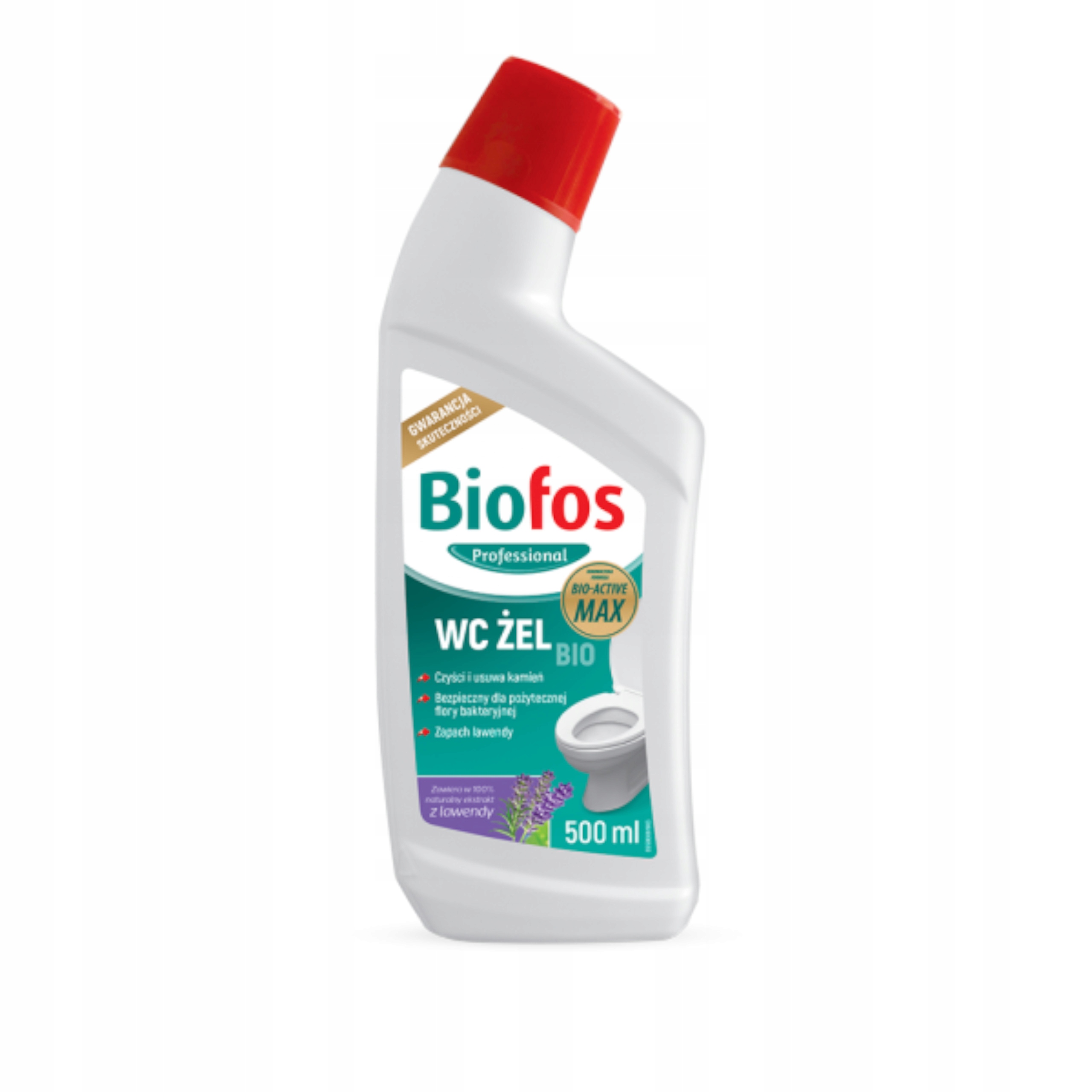 BIOFOS Professional BIO ŻEL do WC lawenda 500ml, gęsty płyn do toalet BIOFOS Professional BIO ŻEL do WC lawenda 500ml, gęsty płyn do toalet
