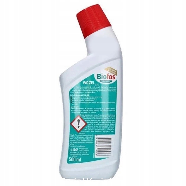 BIOFOS Professional BIO ŻEL do WC lawenda 500ml, gęsty płyn do toalet BIOFOS Professional BIO ŻEL do WC lawenda 500ml, gęsty płyn do toalet