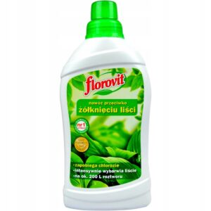 Nawóz przeciwko żółknięciu liści 1L Florovit w płynie przeciw chlorozie Nawóz przeciwko żółknięciu liści 1L Florovit w płynie przeciw chlorozie