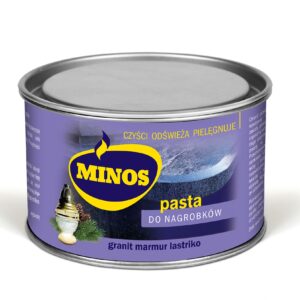Minos pasta do nagrobków stała w puszce 240 g pasta do czyszczenia granitu Minos pasta do nagrobków stała w puszce 240 g pasta do czyszczenia granitu
