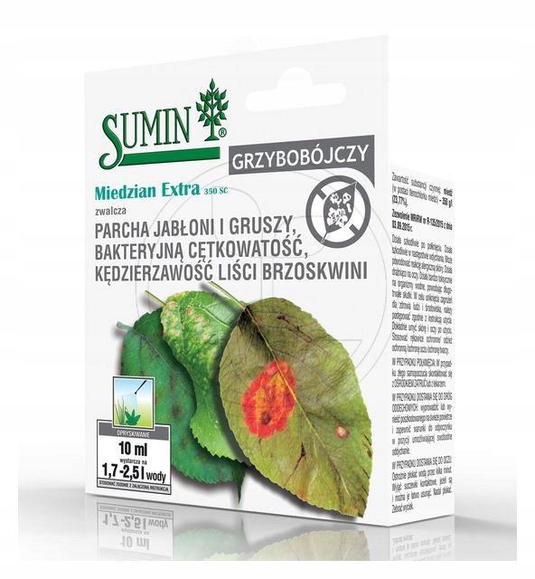 MIEDZIAN 350 SC 10 ml grzybobójczy parch, zaraza Sumin MIEDZIAN 350 SC 10 ml grzybobójczy parch, zaraza Sumin