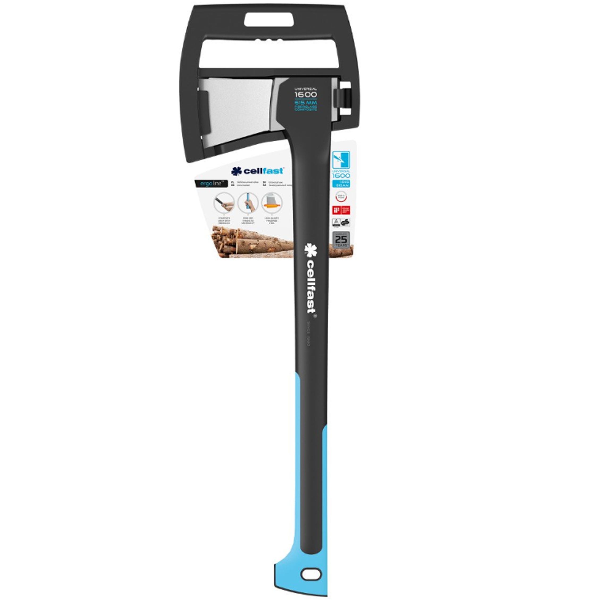 Siekiera Cellfast uniwersalna U1600 61,5 cm kod 41-003 Siekiera Cellfast uniwersalna U1600 61,5 cm kod 41-003