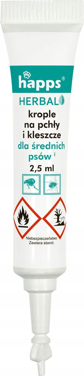 Happs krople 10ml na pchły i kleszcze psy 10-20kg zwalczanie pasożytów Bros Happs krople 10ml na pchły i kleszcze psy 10-20kg zwalczanie pasożytów Bros