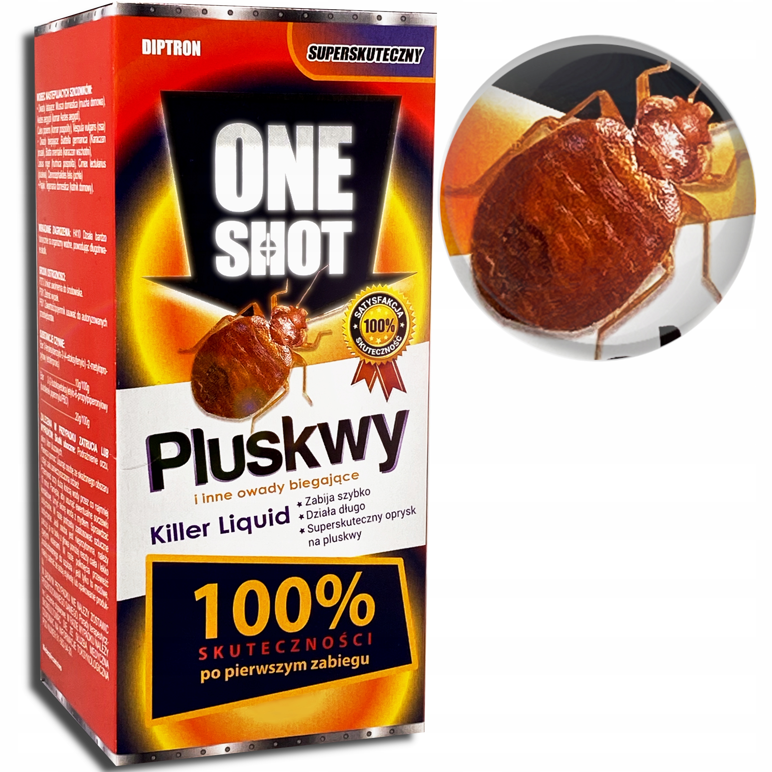 One Shot Na pluskwy 100%, 100 ml zwalczanie pluskiew, karaluchów, prusaków One Shot Na pluskwy 100%, 100 ml zwalczanie pluskiew, karaluchów, prusaków