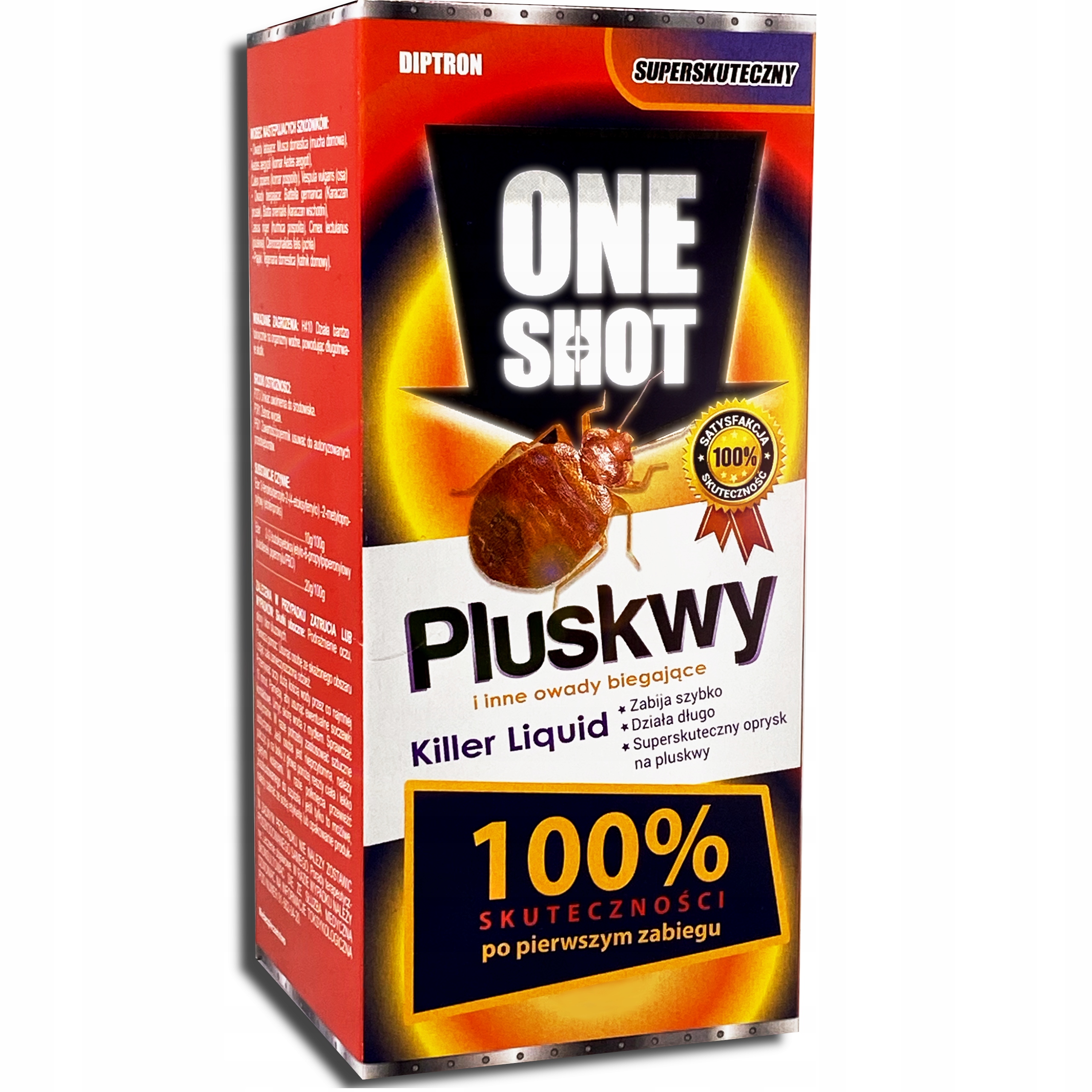 One Shot Na pluskwy 100%, 100 ml zwalczanie pluskiew, karaluchów, prusaków One Shot Na pluskwy 100%, 100 ml zwalczanie pluskiew, karaluchów, prusaków
