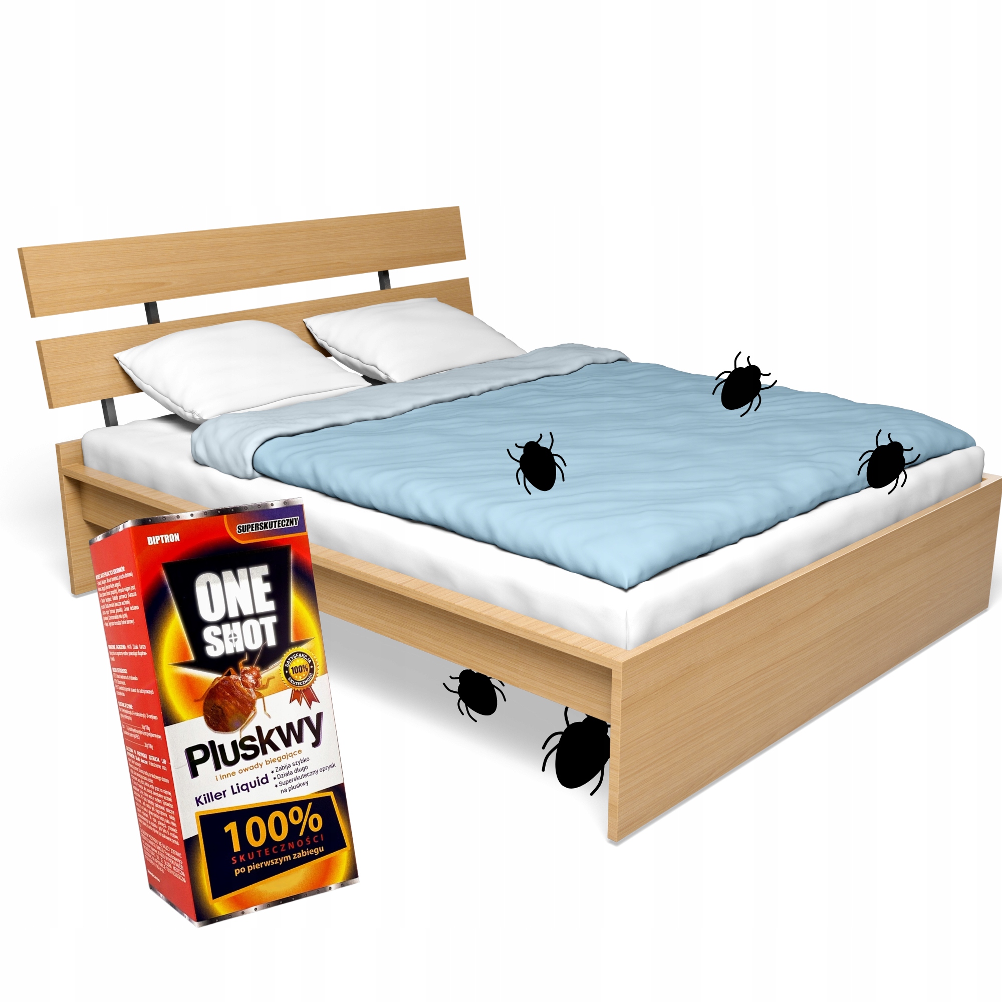 One Shot Na pluskwy 100%, 100 ml zwalczanie pluskiew, karaluchów, prusaków One Shot Na pluskwy 100%, 100 ml zwalczanie pluskiew, karaluchów, prusaków