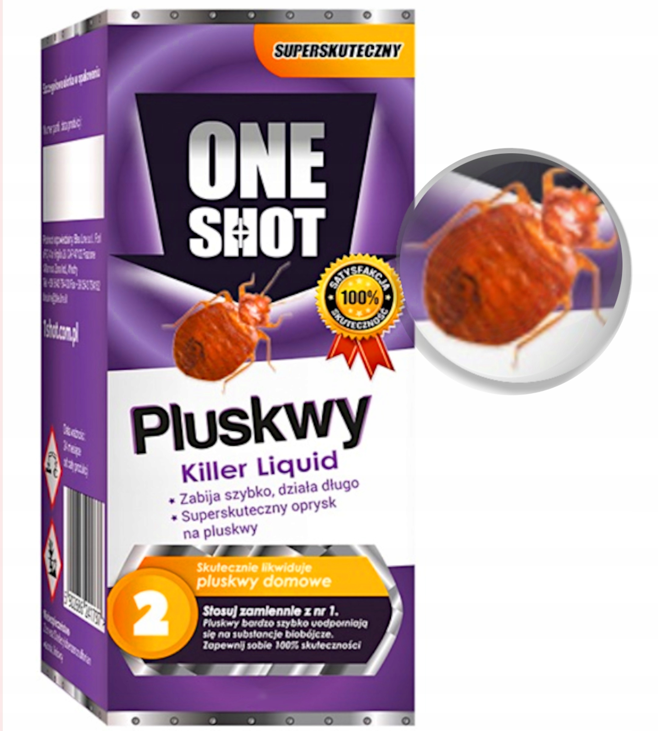 One Shot Na pluskwy 2, 250 ml zwalczanie pluskiew, karaluchów, prusaków One Shot Na pluskwy 2, 250 ml zwalczanie pluskiew, karaluchów, prusaków