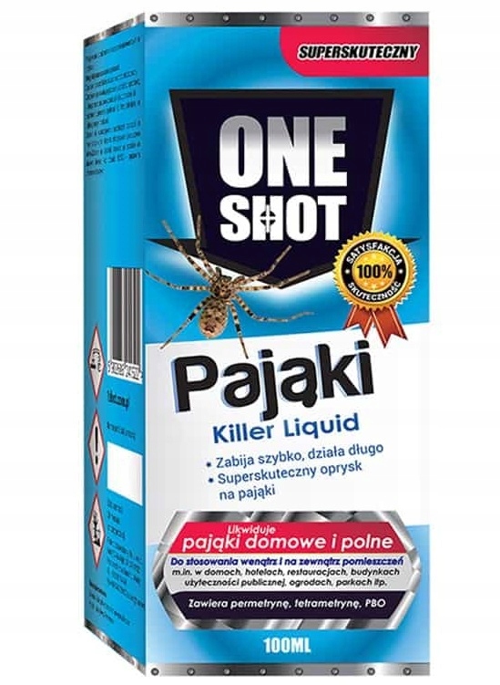 One Shot na Pająki 100 ml zwalczanie pająków, błyskawiczny efekt One Shot na Pająki 100 ml zwalczanie pająków, błyskawiczny efekt