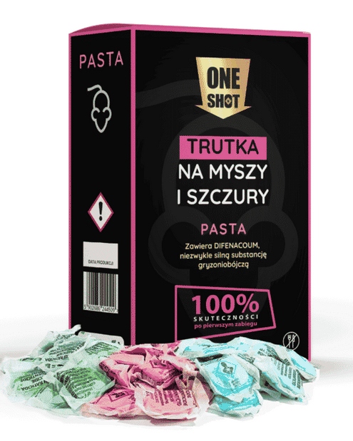 One Shot trutka na myszy i szczury pasta 150 g, trucizna, na myszy One Shot trutka na myszy i szczury pasta 150 g, trucizna, na myszy