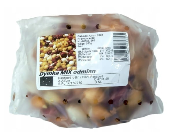 Cebula dymka zimowa mix odmian 0,25 kg, 10-21 mm cebulka zimująca 4-odmiany Cebula dymka zimowa mix odmian 0,25 kg, 10-21 mm cebulka zimująca 4-odmiany