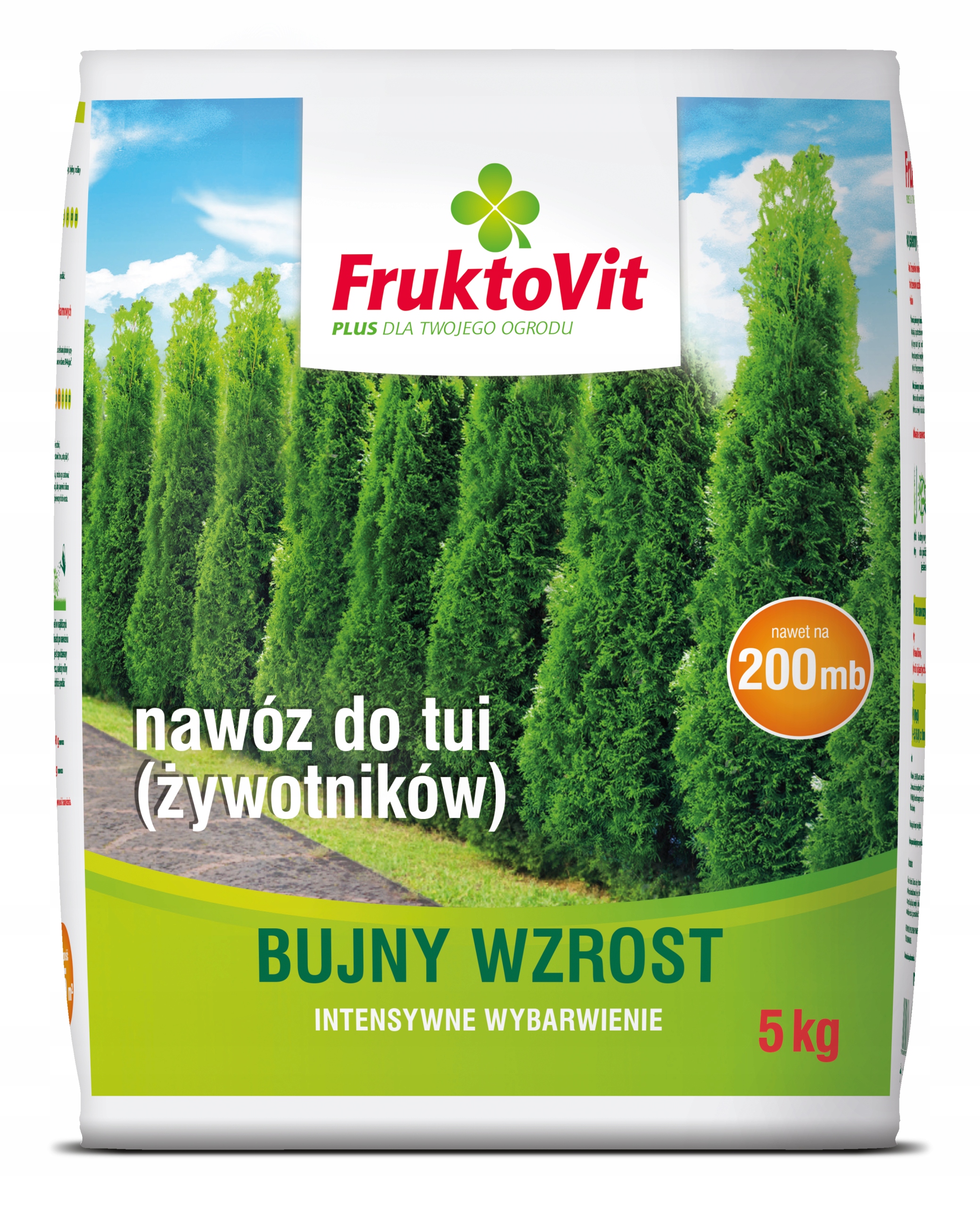 Fruktovit nawóz granulowany do Tui, Tuji, Żywotników, Cyprysów 5 kg Fruktovit nawóz granulowany do Tui, Tuji, Żywotników, Cyprysów 5 kg