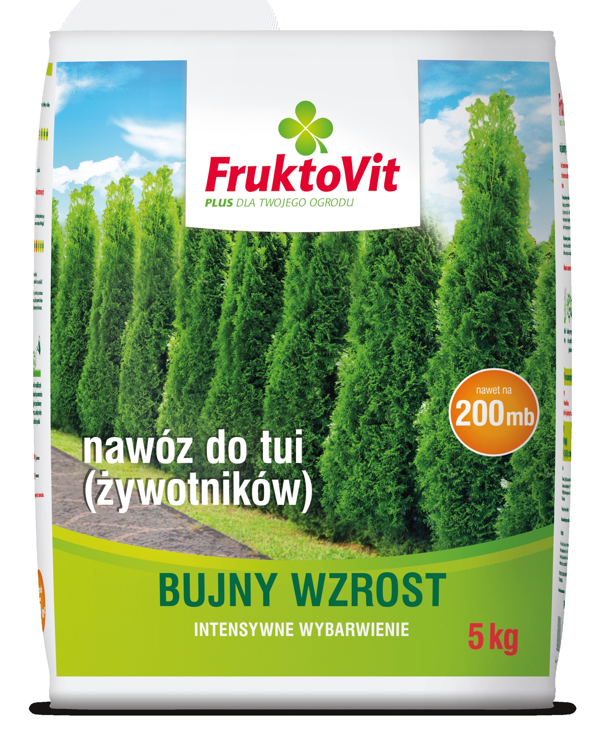 Fruktovit nawóz granulowany do Tui, Tuji, Żywotników, Cyprysów 5 kg Fruktovit nawóz granulowany do Tui, Tuji, Żywotników, Cyprysów 5 kg
