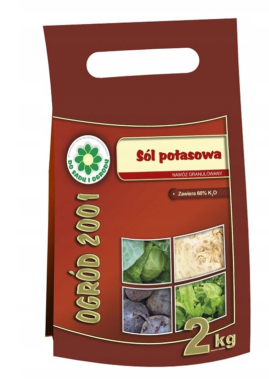 Ogród 2001 Sól Potasowa, nawóz potasowy Siarkopol kryształki, 2 kg Ogród 2001 Sól Potasowa, nawóz potasowy Siarkopol kryształki, 2 kg