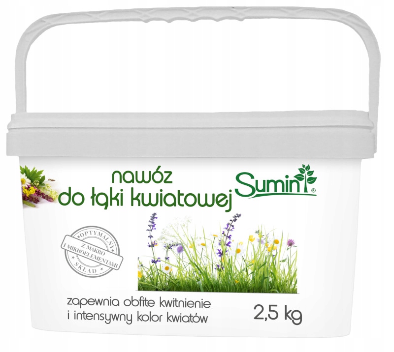Sumin Łąka Kwietna 2,5 kg nawóz granulowany do trawnika z kwiatami Sumin Łąka Kwietna 2,5 kg nawóz granulowany do trawnika z kwiatami