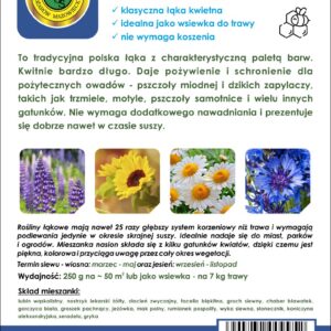 Nasiona Łąka kwiatowa - malowany dywan 250g - PNOS Nasiona Łąka kwiatowa - malowany dywan 250g - PNOS