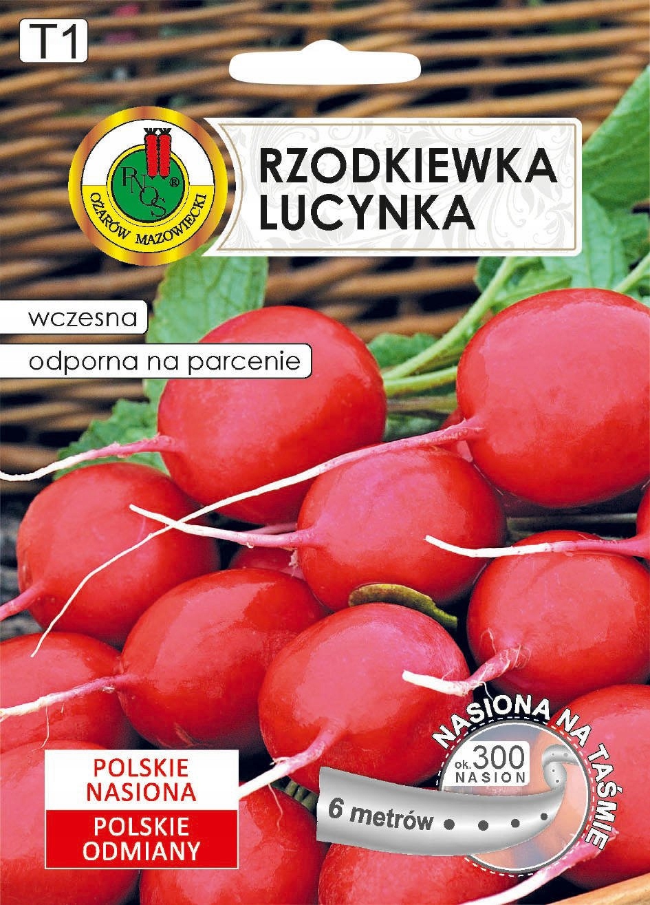 Nasiona Rzodkiewka Lucynka nasiona na taśmie 6m PNOS Nasiona Rzodkiewka Lucynka nasiona na taśmie 6m PNOS