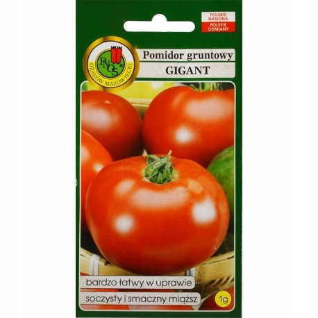 Nasiona Pomidor Gigant 1 g PNOS Pomidory czerwone, gruntowe, wysokie, Nasiona Pomidor Gigant 1 g PNOS Pomidory czerwone, gruntowe, wysokie,
