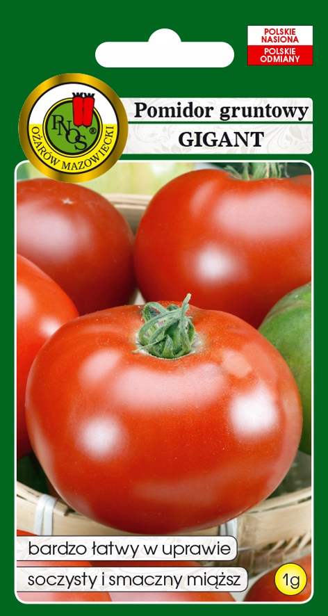 Nasiona Pomidor Gigant 1 g PNOS Pomidory czerwone, gruntowe, wysokie, Nasiona Pomidor Gigant 1 g PNOS Pomidory czerwone, gruntowe, wysokie,