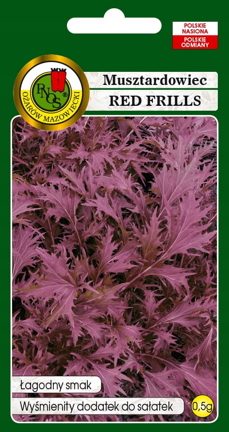 Nasiona Musztardowiec Pnos Red Frills 0,5 g Gorczyca Sarepska Nasiona Musztardowiec Pnos Red Frills 0,5 g Gorczyca Sarepska