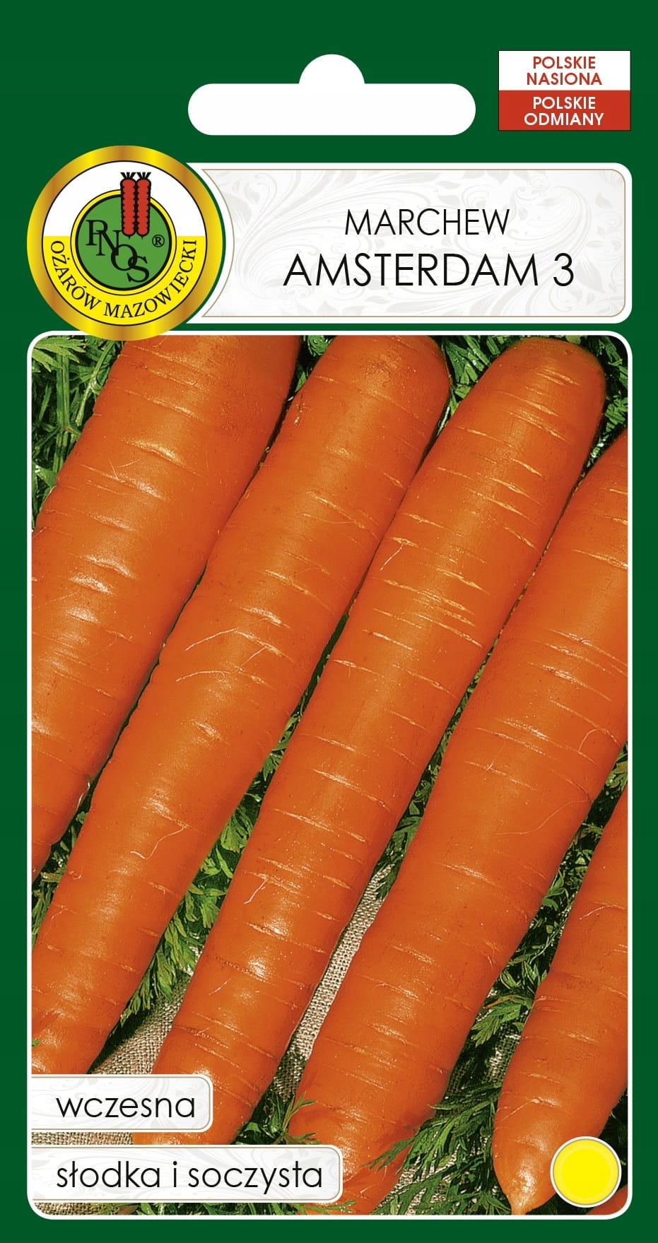 Nasiona Marchew Amsterdam, marchewka wczesna 500g PNOS Nasiona Marchew Amsterdam, marchewka wczesna 500g PNOS