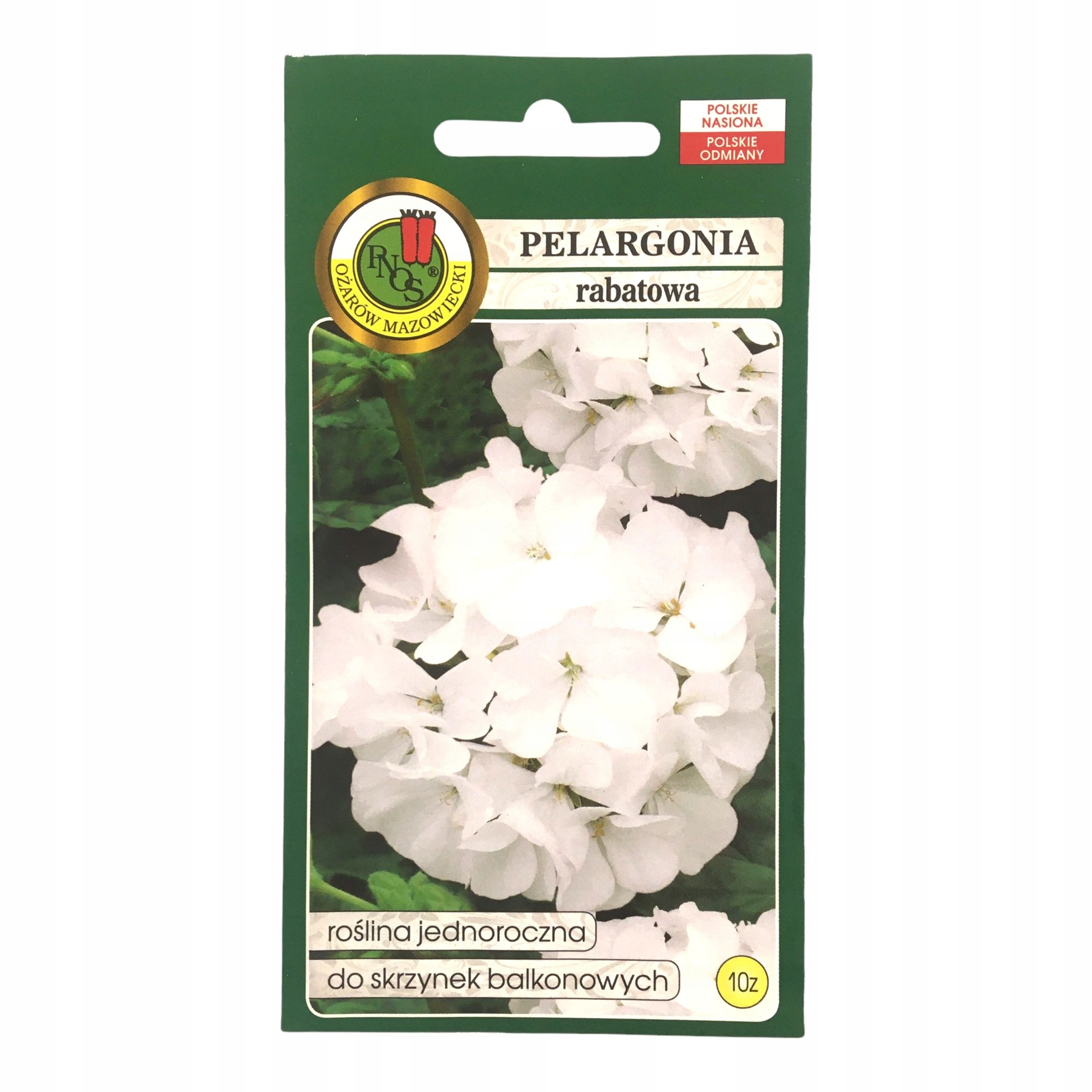 Nasiona Pelargonia rabatowa F1 BIAŁA 10 nasion - PNOS Nasiona Pelargonia rabatowa F1 BIAŁA 10 nasion - PNOS