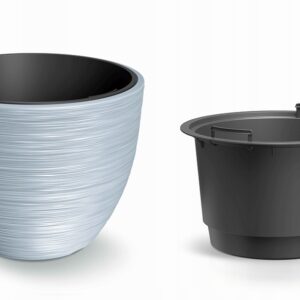 Doniczka Furu DBFU400 jasny szary +wkład Prosperplast Doniczka Furu DBFU400 jasny szary +wkład Prosperplast