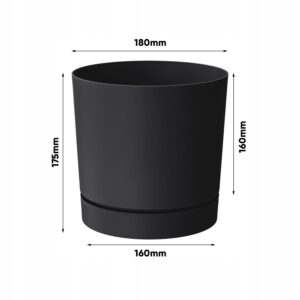 Doniczka Tubo DPOP+P 180 PRP antracyt Prosperplast Doniczka Tubo DPOP+P 180 PRP antracyt Prosperplast