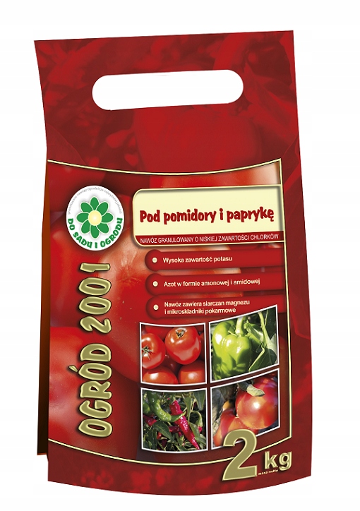 Ogród 2001 nawóz do pomidorów, papryki granulowany 2 kg Siarkopol Ogród 2001 nawóz do pomidorów, papryki granulowany 2 kg Siarkopol