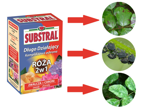 Substral 2w1 kompleksowa ochrona 25 ml. róż Substral 2w1 kompleksowa ochrona 25 ml. róż