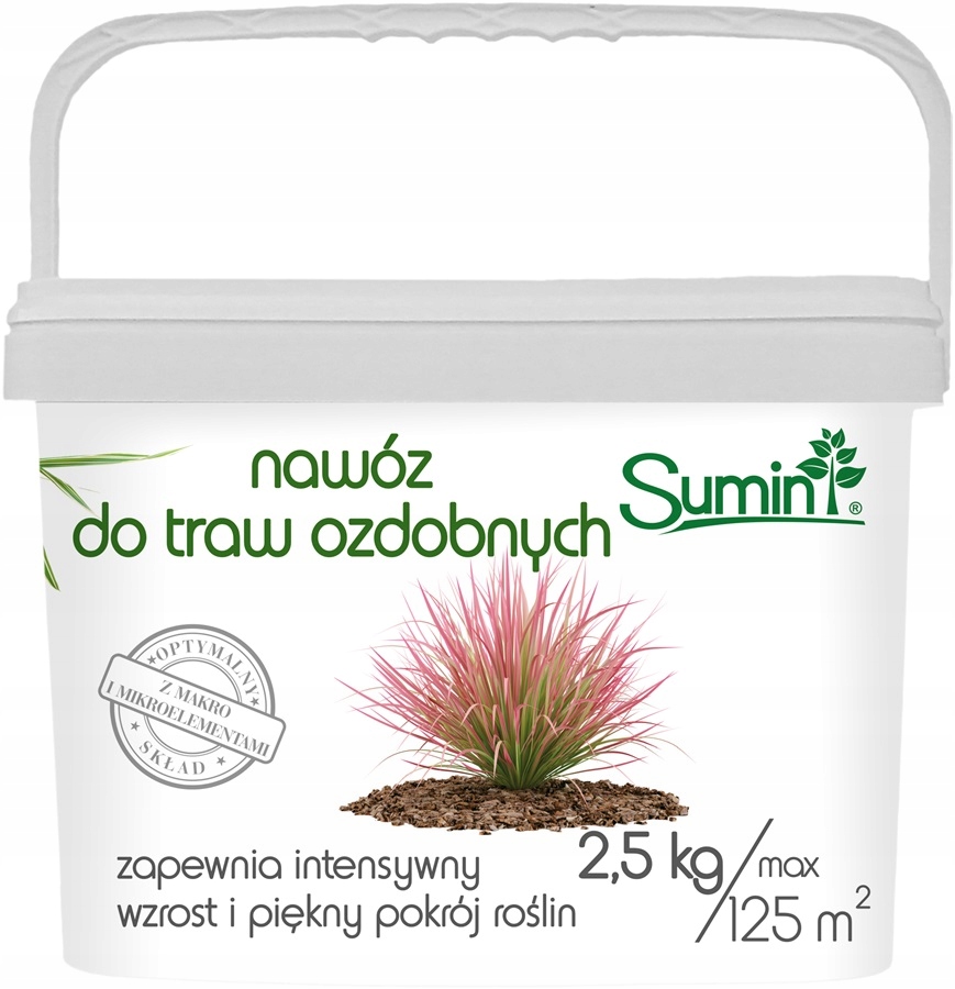 Sumin nawóz do Traw ozdobnych 2,5 kg granulowany miskanty, hosty Sumin nawóz do Traw ozdobnych 2,5 kg granulowany miskanty, hosty