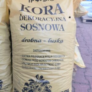 Kora z drzew iglastych 80 l. IP AGRO, segregowana Drobna - Łuska Kora z drzew iglastych 80 l. IP AGRO, segregowana Drobna - Łuska